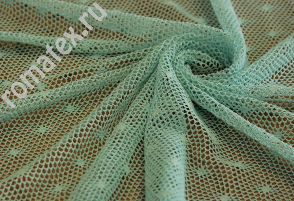сетка «ажур» цвет мятный сетка «ажур» цвет мятный